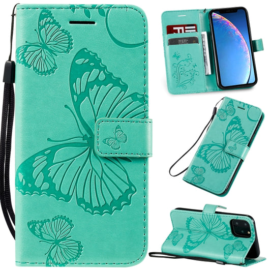Pressed Printing Butterfly Pattern Horizontal Flip PU Leather Case with Holder & Card Slots & Wallet & Lanyard, For iPhone 11 Pro, For iPhone 11, For iPhone 11 Pro Max, For OPPO A1K / C2, For Vivo Y93 / Y91 / Y95, For Huawei P20 Lite 2019 / Nova 5i
