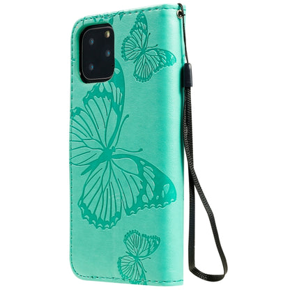 Pressed Printing Butterfly Pattern Horizontal Flip PU Leather Case with Holder & Card Slots & Wallet & Lanyard, For iPhone 11 Pro, For iPhone 11, For iPhone 11 Pro Max, For OPPO A1K / C2, For Vivo Y93 / Y91 / Y95, For Huawei P20 Lite 2019 / Nova 5i