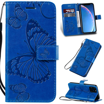 Pressed Printing Butterfly Pattern Horizontal Flip PU Leather Case with Holder & Card Slots & Wallet & Lanyard, For iPhone 11 Pro, For iPhone 11, For iPhone 11 Pro Max, For OPPO A1K / C2, For Vivo Y93 / Y91 / Y95, For Huawei P20 Lite 2019 / Nova 5i
