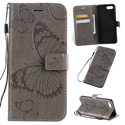 Pressed Printing Butterfly Pattern Horizontal Flip PU Leather Case with Holder & Card Slots & Wallet & Lanyard, For iPhone 11 Pro, For iPhone 11, For iPhone 11 Pro Max, For OPPO A1K / C2, For Vivo Y93 / Y91 / Y95, For Huawei P20 Lite 2019 / Nova 5i