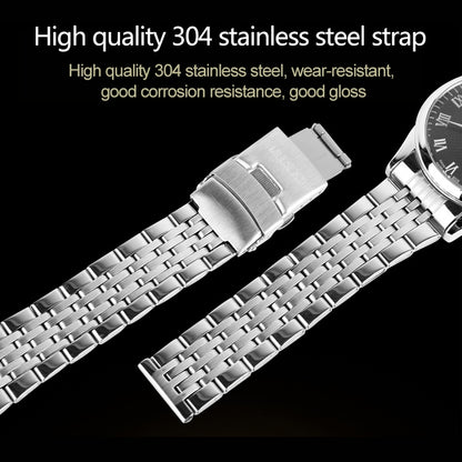 SKMEI 9058 Multifunctional Outdoor Fashion Waterproof Steel Strip Quartz Wrist Watch