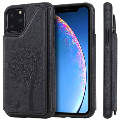 Cat Tree Embossing Pattern Shockproof Protective Case with Card Slots & Photo Frame, For iPhone 11 Pro, For iPhone 11, For iPhone 11 Pro Max, For Galaxy A50, For Galaxy Note 8, For Galaxy Note 9, For Galaxy Note 10+, For Galaxy Note 10