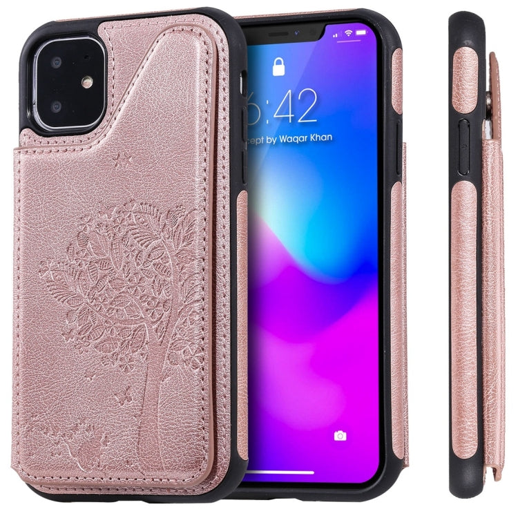 Cat Tree Embossing Pattern Shockproof Protective Case with Card Slots & Photo Frame, For iPhone 11 Pro, For iPhone 11, For iPhone 11 Pro Max, For Galaxy A50, For Galaxy Note 8, For Galaxy Note 9, For Galaxy Note 10+, For Galaxy Note 10