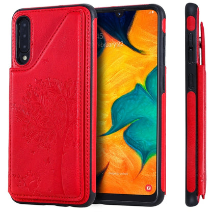Cat Tree Embossing Pattern Shockproof Protective Case with Card Slots & Photo Frame, For iPhone 11 Pro, For iPhone 11, For iPhone 11 Pro Max, For Galaxy A50, For Galaxy Note 8, For Galaxy Note 9, For Galaxy Note 10+, For Galaxy Note 10