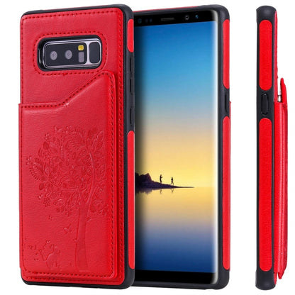 Cat Tree Embossing Pattern Shockproof Protective Case with Card Slots & Photo Frame, For iPhone 11 Pro, For iPhone 11, For iPhone 11 Pro Max, For Galaxy A50, For Galaxy Note 8, For Galaxy Note 9, For Galaxy Note 10+, For Galaxy Note 10