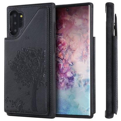 Cat Tree Embossing Pattern Shockproof Protective Case with Card Slots & Photo Frame, For iPhone 11 Pro, For iPhone 11, For iPhone 11 Pro Max, For Galaxy A50, For Galaxy Note 8, For Galaxy Note 9, For Galaxy Note 10+, For Galaxy Note 10