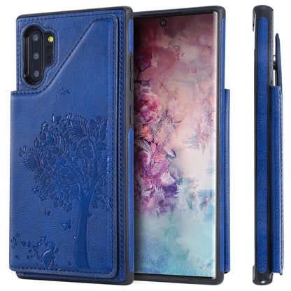 Cat Tree Embossing Pattern Shockproof Protective Case with Card Slots & Photo Frame, For iPhone 11 Pro, For iPhone 11, For iPhone 11 Pro Max, For Galaxy A50, For Galaxy Note 8, For Galaxy Note 9, For Galaxy Note 10+, For Galaxy Note 10