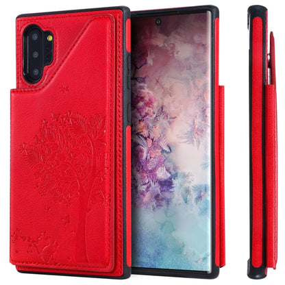 Cat Tree Embossing Pattern Shockproof Protective Case with Card Slots & Photo Frame, For iPhone 11 Pro, For iPhone 11, For iPhone 11 Pro Max, For Galaxy A50, For Galaxy Note 8, For Galaxy Note 9, For Galaxy Note 10+, For Galaxy Note 10