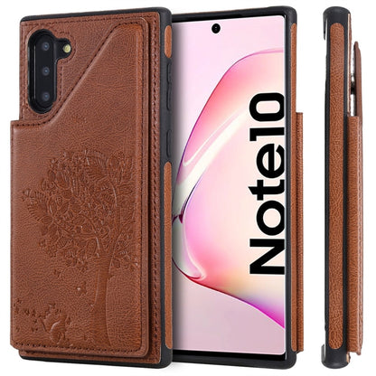 Cat Tree Embossing Pattern Shockproof Protective Case with Card Slots & Photo Frame, For iPhone 11 Pro, For iPhone 11, For iPhone 11 Pro Max, For Galaxy A50, For Galaxy Note 8, For Galaxy Note 9, For Galaxy Note 10+, For Galaxy Note 10