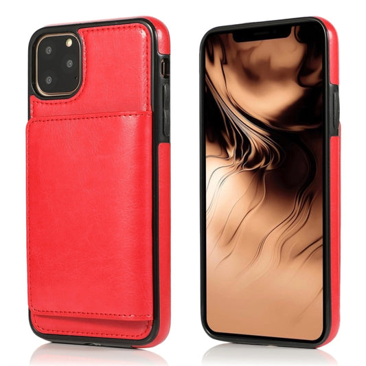 جراب واقٍ مقاوم للصدمات من البولي يوريثان الحراري + مادة TPU مع فتحات للبطاقات وحامل، لهاتف iPhone 11 Pro، وiPhone 11 Pro Max، وiPhone X / XS