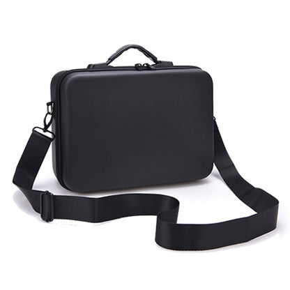 LS4456 Portable Drone PU Shoulder Storage Bag Handbag for DJI Mavic Mini 2, Black + Black Liner, Black + Red Liner