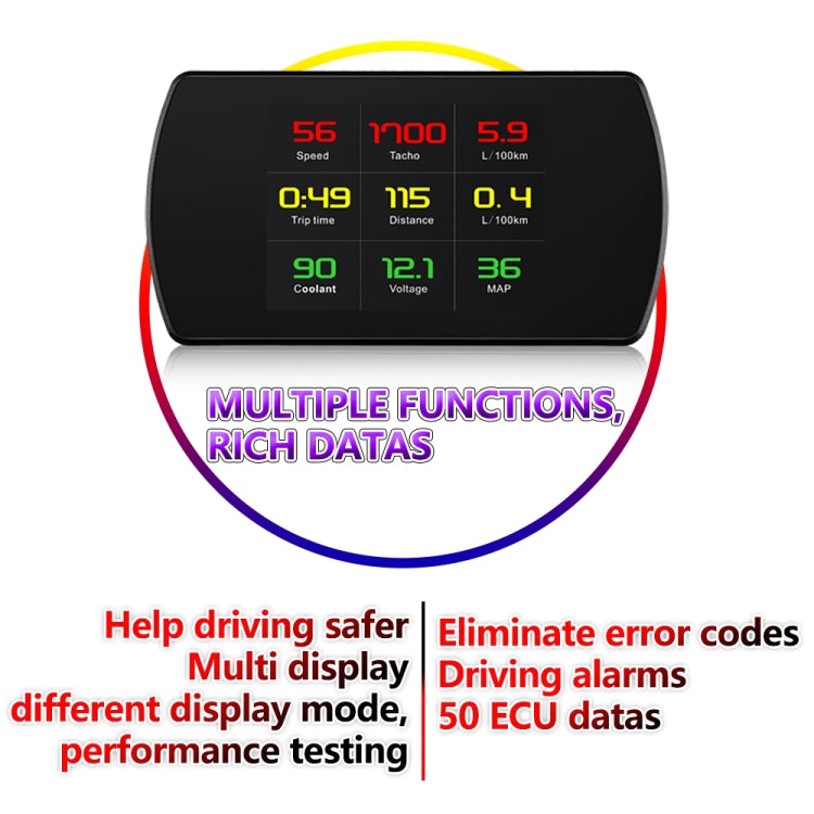 شاشة عرض أمامية للسيارات P16، إزالة رموز أعطال OBD2، P12