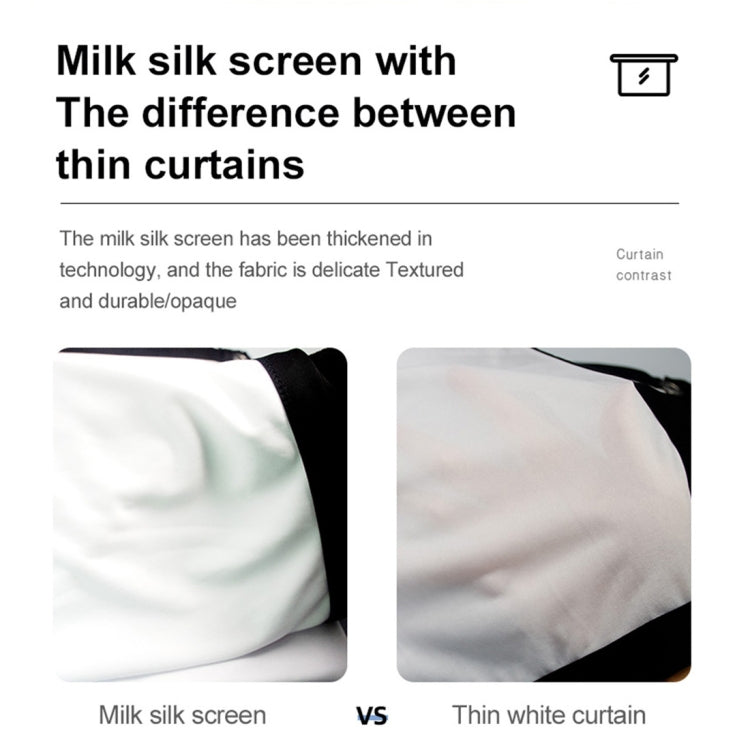 Folding Milk Silk Polyester Projector Film Curtain