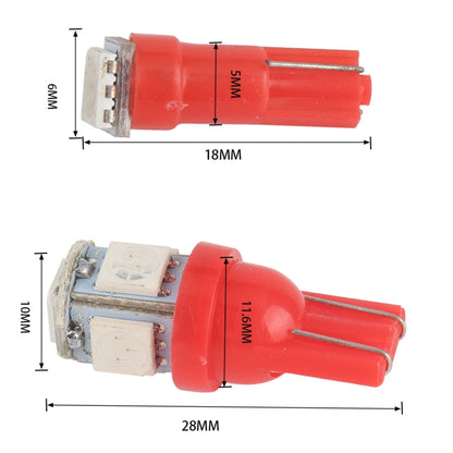 50 PCS T5 / T10 Car / Motorcycle Modification LED Turn Signal Light Clearance Lamp(Blue Light), A3606