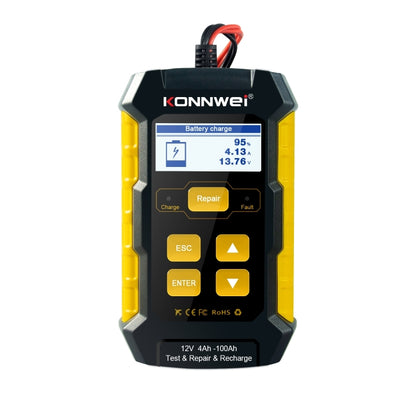 KONNWEI KW510 3 in 1 Car Battery Tester / Charger / Repairer, Support 8 Languages, KW510(EU Plug), KW510(US Plug)