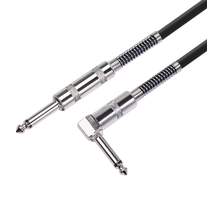 TC048SL 6.35mm Plug Straight to Elbow Electric Guitar Audio Cable