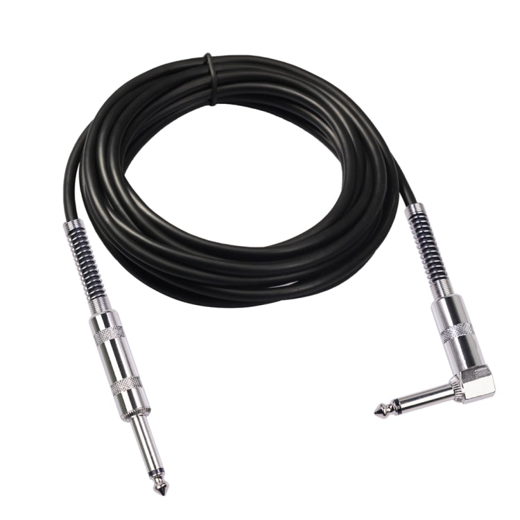 TC048SL 6.35mm Plug Straight to Elbow Electric Guitar Audio Cable