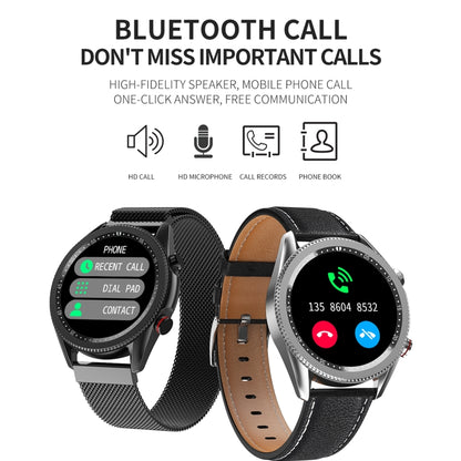 M98 1.28 inch IPS Color Screen IP67 Waterproof Smart Watch, Support Sleep Monitor / Heart Rate Monitor / Bluetooth Call, Style:Steel Strap