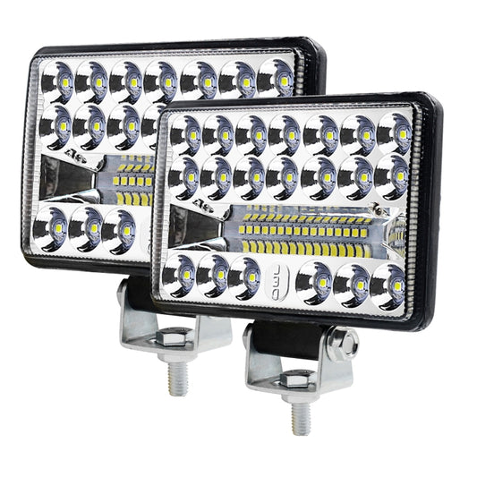 قطعتان من مصباح العمل المُعدّل WUPP CS-1243A1 لسيارة، 4 بوصات، مربع، 20 مصباح LED، كشاف كشاف مُعدّل، CS-1243A1