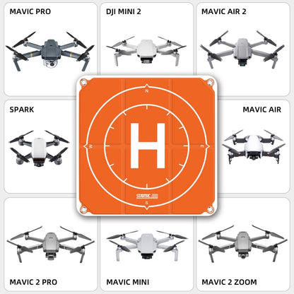 STARTRC 1109143 50 سم طائرة بدون طيار محمولة عالمية قابلة للطي ساحة وقوف السيارات منصة هبوط ل DJI FPV / mini 2 / Air 2، 50 سم