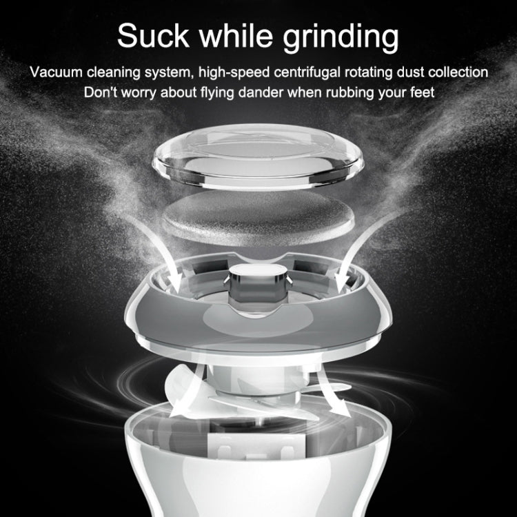 Electric Vacuum Design Foot Grinder Household Multifunctional Pedicure Calluses Foot Care, Silver Foot Grinder