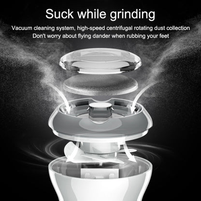 Electric Vacuum Design Foot Grinder Household Multifunctional Pedicure Calluses Foot Care, Silver Foot Grinder