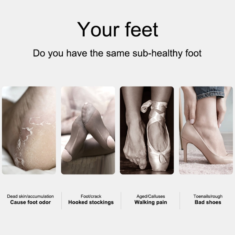 Electric Vacuum Design Foot Grinder Household Multifunctional Pedicure Calluses Foot Care, Silver Foot Grinder