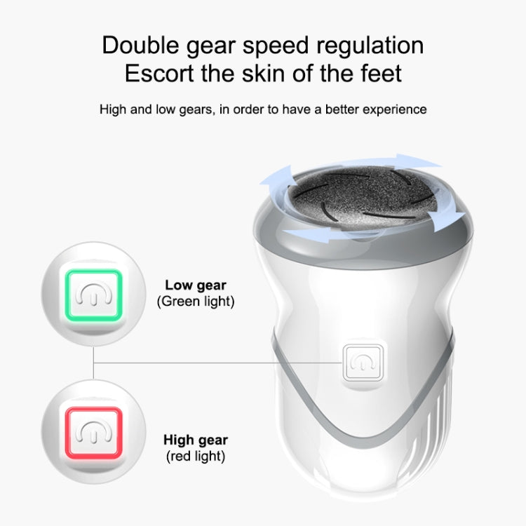 Electric Vacuum Design Foot Grinder Household Multifunctional Pedicure Calluses Foot Care, Silver Foot Grinder