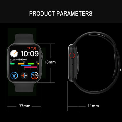 DW35PRO 1.75 inch Color Screen IPX7 Waterproof Smart Watch, Support Bluetooth Answer & Reject / Sleep Monitoring / Heart Rate Monitoring, Style: Silicone Strap