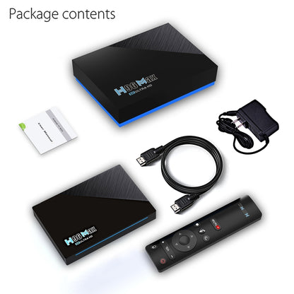 H96 Max 8K Smart TV BOX Android 11.0 Media Player wtih Remote Control, Quad Core RK3566, RAM: 4GB, ROM: 32GB, Dual Frequency 2.4GHz WiFi / 5G
