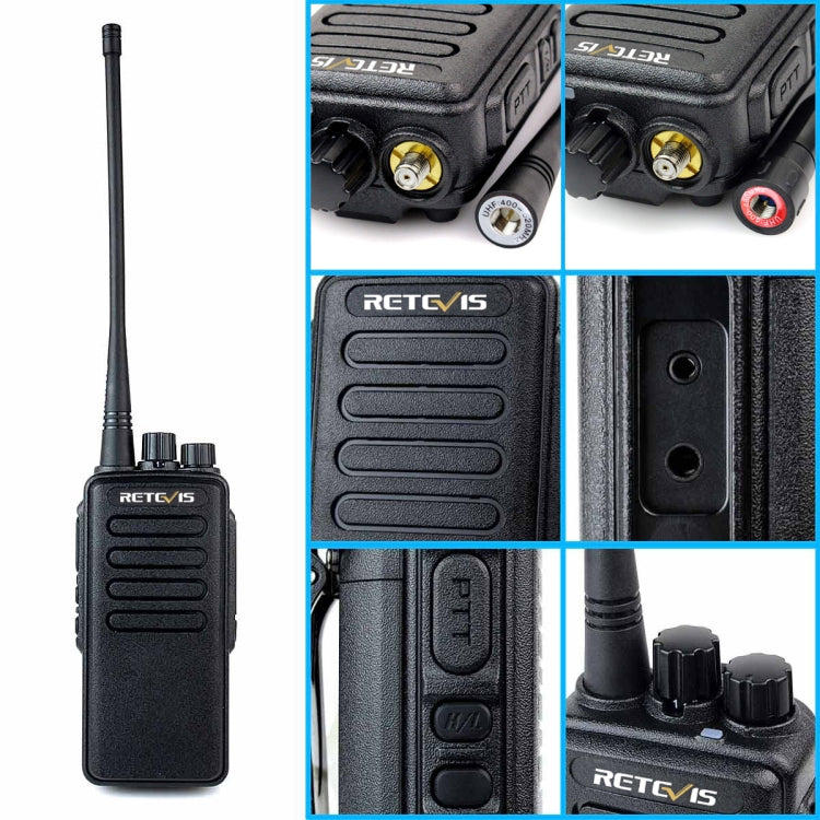 RETEVIS RT1 10W UHF 400-520MHz 16CH Handheld Walkie Talkie,