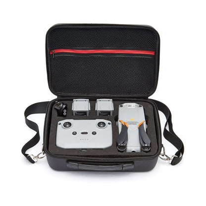 حقيبة تخزين محمولة بكتف واحد للسفر وغطاء من البولي يوريثان لطائرة DJI Air 2S، لون أسود مع بطانة سوداء، لون أسود مع بطانة حمراء لطائرة DJI Air 2S