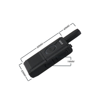 1 Pair RETEVIS RT18 16CHS FRS Dual PTT Handheld Walkie Talkie, US Plug