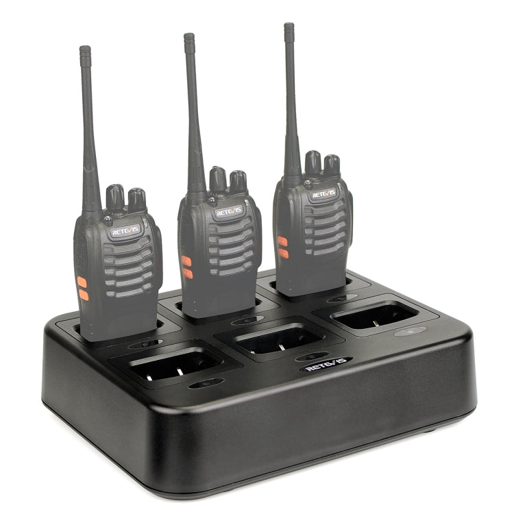 RETEVIS RTC777 Six-Way Walkie Talkie Charger for Retevis H777,