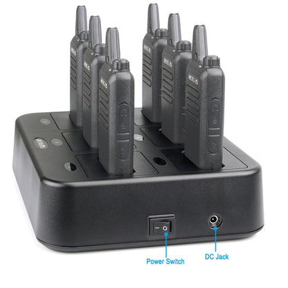 RETEVIS RTC22 Multi-function Six-Way Walkie Talkie Charger for Retevis RT22,