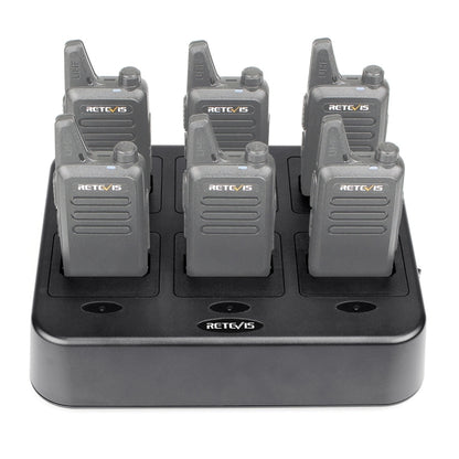 RETEVIS RTC22 Multi-function Six-Way Walkie Talkie Charger for Retevis RT22,