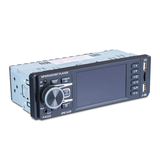 جهاز استقبال راديو سيارة عالمي P4020 مقاس 3.8 بوصة ومشغل MP5، يدعم FM وبلوتوث وبطاقة TF مع جهاز تحكم عن بعد، P4020