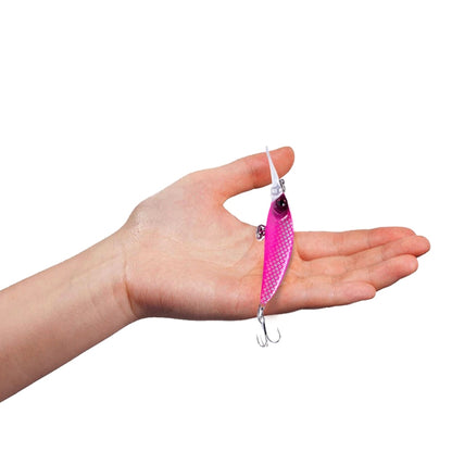 HENGJIA Long Throw Bionic Cocked Mouth Fake Bait Fishing Three-jaw Treble Hooks