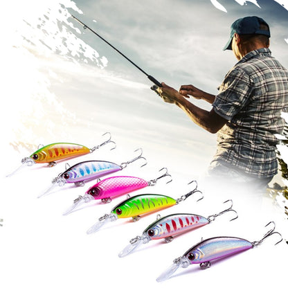 HENGJIA Long Throw Bionic Cocked Mouth Fake Bait Fishing Three-jaw Treble Hooks