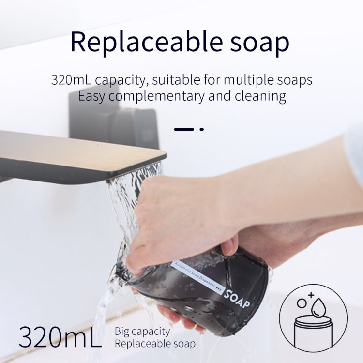 D101 Automatic Soap Dispenser with Charge Display, Water Tank Capacity: 320ml