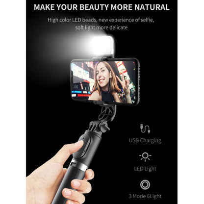 Q02S Fill Light Bluetooth Selfie Stick Tripod Mobile Phone Holder