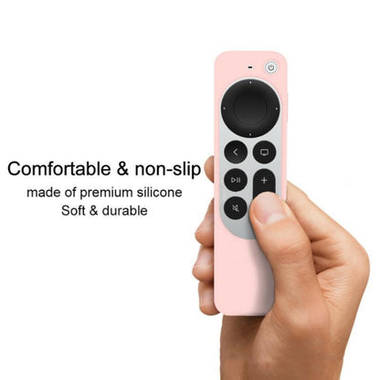 Silicone Protective Case Cover with Rope For Apple TV 4K 4th Siri Remote Controller