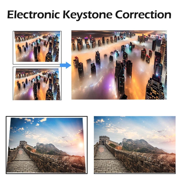 WEJOY Y1 1920x1080P 100 ANSI Lumens Portable Home Theater LED HD Digital Projector, Android 6.0, 1G+16G, AU Plug (White)