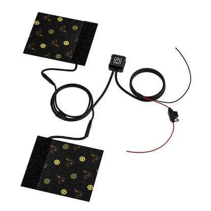 WUPP CS-974B1 Motorcycle Modified Hook and Loop Fastener Intelligent Electric Heating Hand Cover Heated Grip with Three Gear Temperature Control, CS-974B1