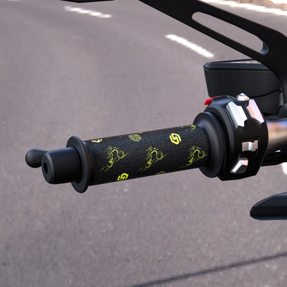 WUPP CS-974B1 Motorcycle Modified Hook and Loop Fastener Intelligent Electric Heating Hand Cover Heated Grip with Three Gear Temperature Control, CS-974B1