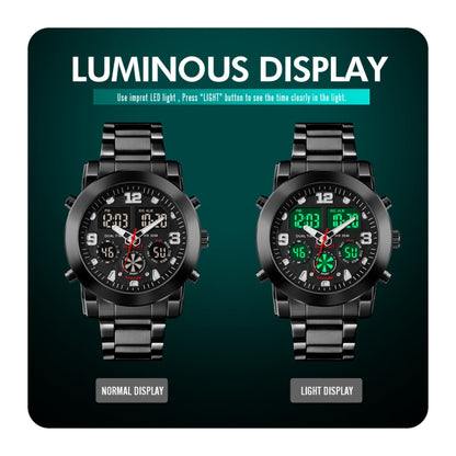 SKMEI 1642 Three-time Display Luminous Electronic Watch, Support Alarm Clock