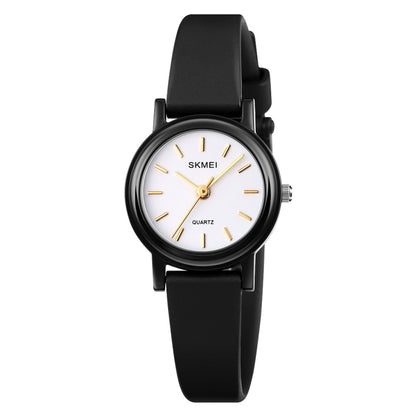 SKMEI 1659 Thin PU Leather Strap Small Dial Quartz Watch for Ladies