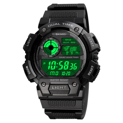 SKMEI 1723 Dual Time LED Digital Display Timing Luminous Electronic Watch