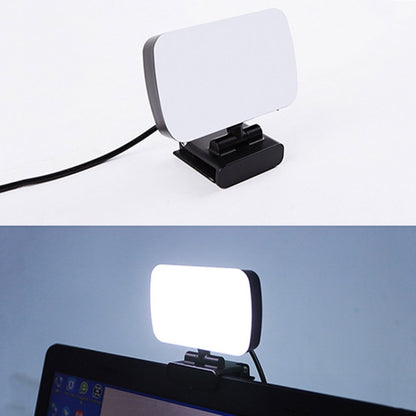 JSK-B1 مصباح LED محمول بمنفذ USB للمؤتمرات المباشرة بعشرة مستويات سطوع قابلة للتعديل، درجة حرارة اللون: 3000-6500 كلفن