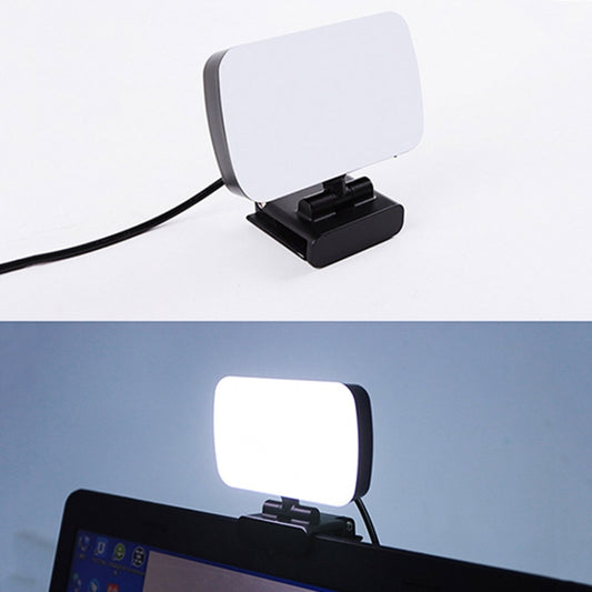 JSK-B1 مصباح LED محمول بمنفذ USB للمؤتمرات المباشرة بعشرة مستويات سطوع قابلة للتعديل، درجة حرارة اللون: 3000-6500 كلفن
